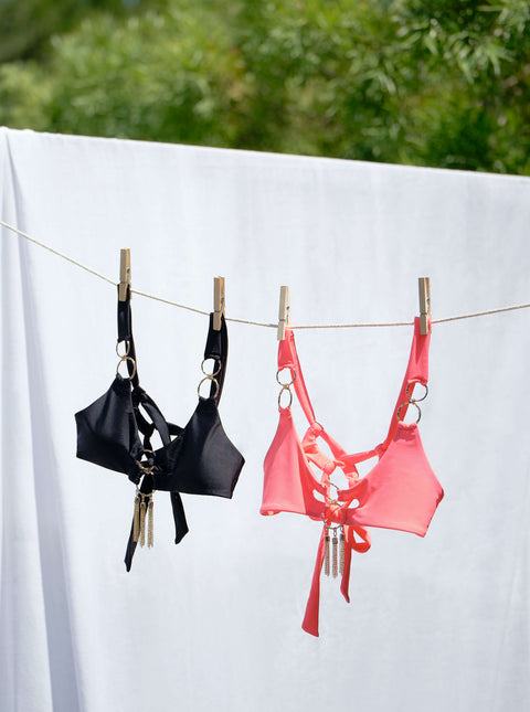 Miami Bralette Top - Black Licorice