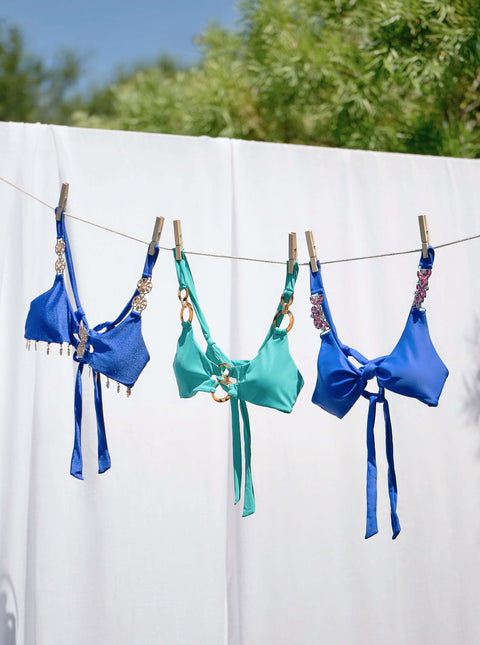 Bombshell Bralette Top - Bleeding Sapphire